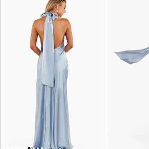 Show Me Your MuMu Light Blue Backless Dress